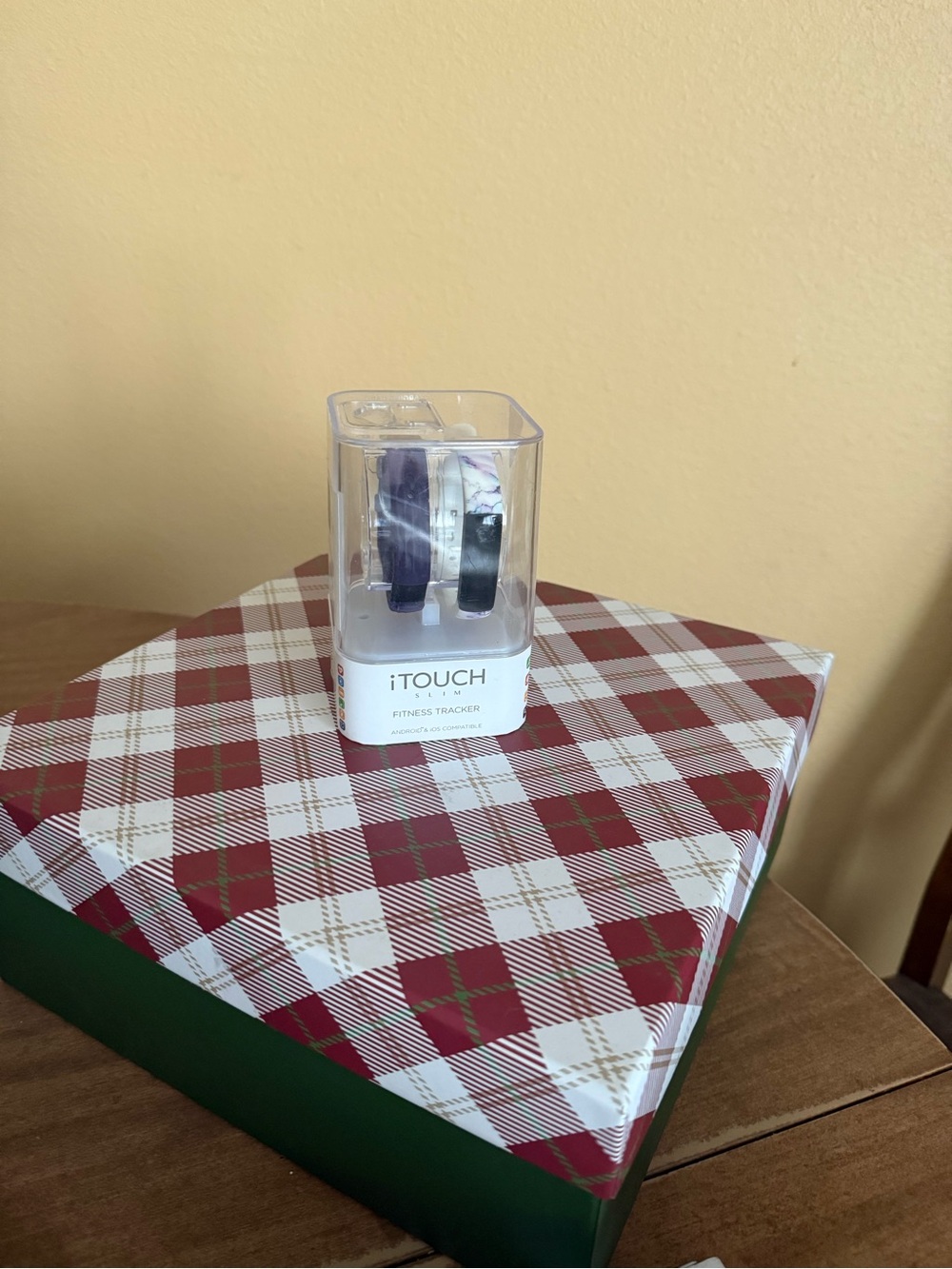 Fitness Tracker Band - White Marble and Purple NWOT open box